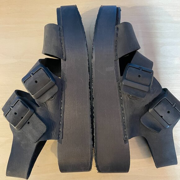 BRYR Mono Black Jesse Clog Sandal Size 7 - Picture 4 of 10